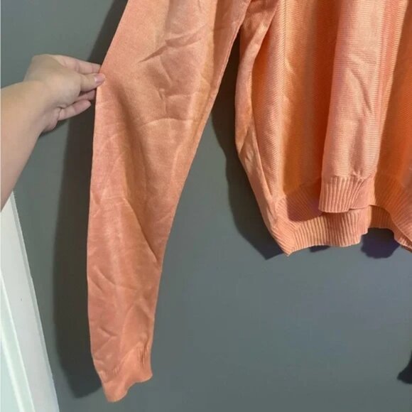 Como house Italy, size Large men’s Peach Argyle Sweater with extra long sleeves - Picture 6 of 6